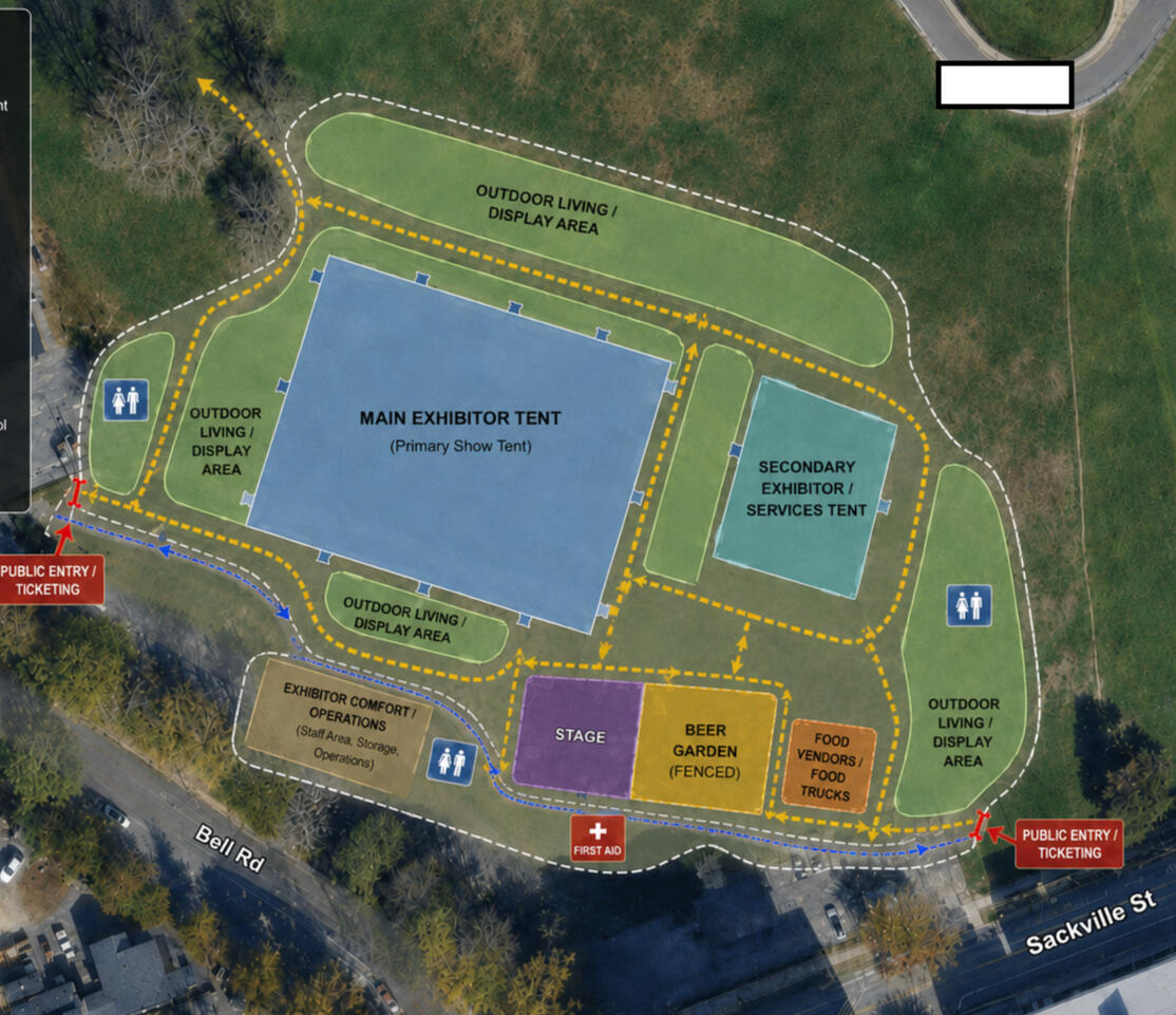 Halifax Home Show Grounds Map